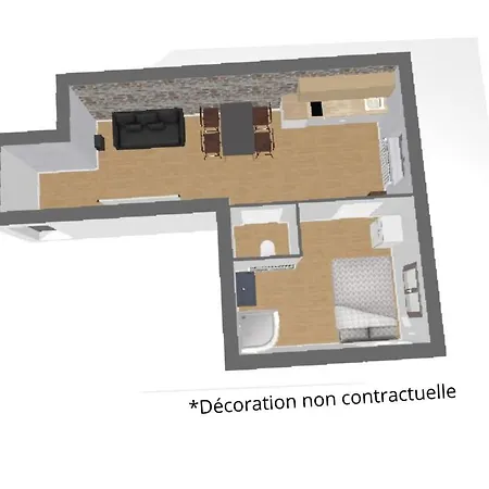 Apartment Jacobin-centre Ville-paisible-2 Couchages