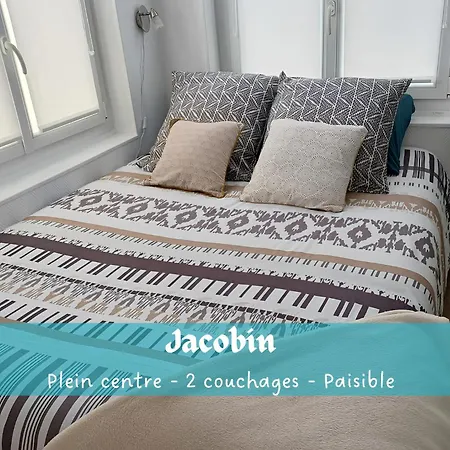 Jacobin-centre Ville-paisible-2 Couchages Apartment